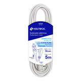 Extensión Eléctrica Doméstica, 5 M, Blanca, Volteck 48018