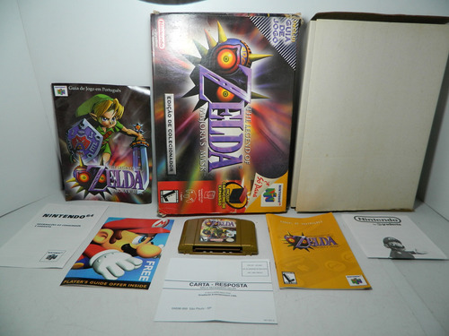 Zelda Majoras Mask Edição Colecionador Caixa Grande N64 64