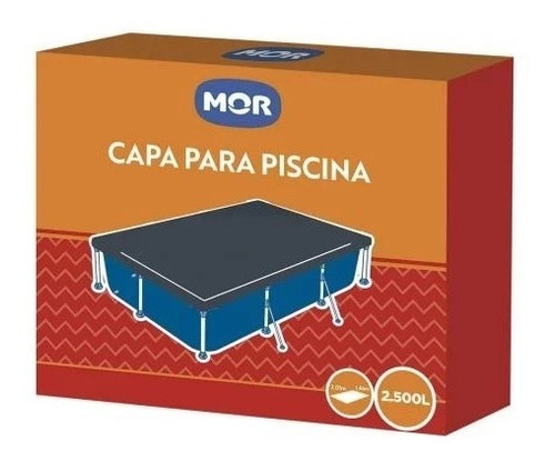 Capa Para Piscina 2.500 Litros Retangular Mor 3.01 X 1.86 M