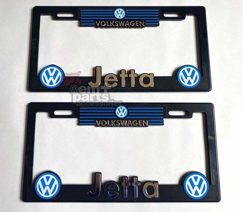 (par) 2 Porta Placas Volkswagen Jetta