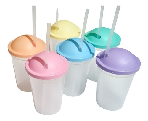 Vasos Plásticos Souvenirs Pasteles (25 Unid)
