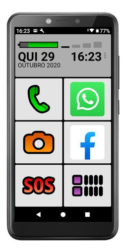 Telefone Idoso Tela 5.5 Sistema +simples Smart 2chip 4g