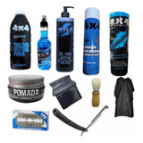 Kit Barberia Y Estilismo Completo Profesional 11pz