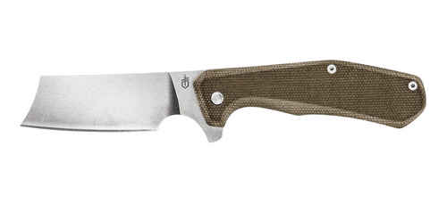 Cuchillo Plegable De Bolsillo Color Oliva Micarta