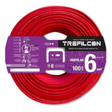 Cable Unipolar Normalizado Trefilcon 50 Mt - 6 Mm - Rojo