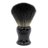 Pincel De Barbear Omega 96902 Sintético Hi-brush Black Resin