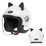 Para Hombres Y Mujeres Casco De Motocicleta Orejas De Gato