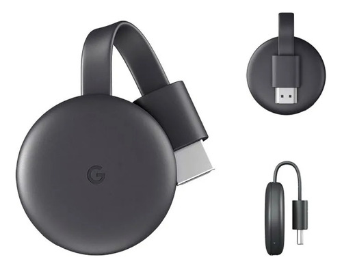 Google Chromecast 3 Full Hd Media Streaming Negro Carbón