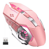 Mouse Inalambrico Gamer Ergonomico 2.4g Bt Dual Modos Raton