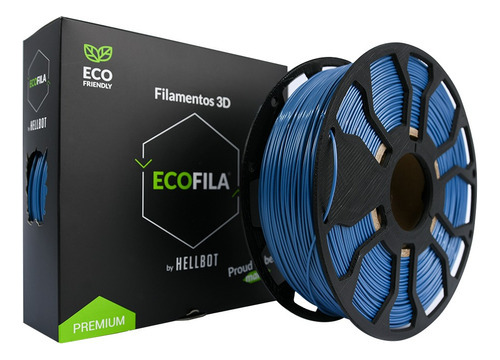 Filamento Pla Impresora 3d Hellbot Ecofila 1kg 1.75mm Cobalto