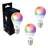 Kit 03 Lâmpadas Smart Led Wifi Rgb Iluminação Ritmo Musical