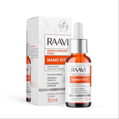 Raavi Sérum Iluminador Facial Nano Vit C 30ml