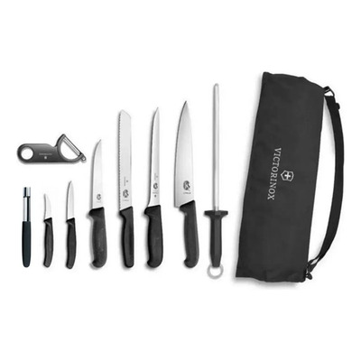 Cuchillos Con Funda Victorinox Para Cocina Chef Set 10 Pz Color Negro | Meses sin interés