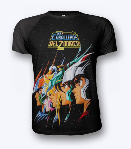 Remera Sublimada Caballeros Del Zodiaco Anime Manga Retro