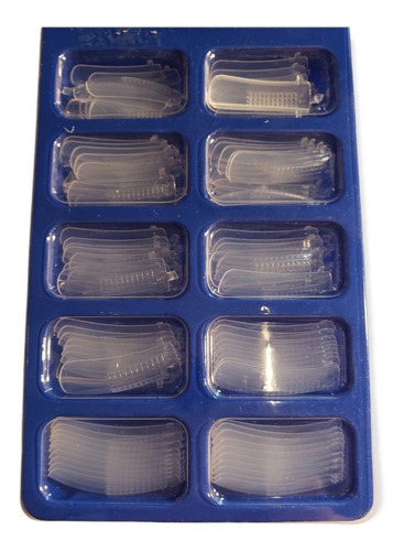 100 Moldes De Uñas De Gel Uv Transparentes  