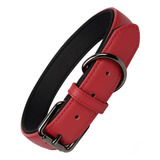 Lmlpt Collar De Perro De Cuero Rojo Para Perros Pequeños, Me