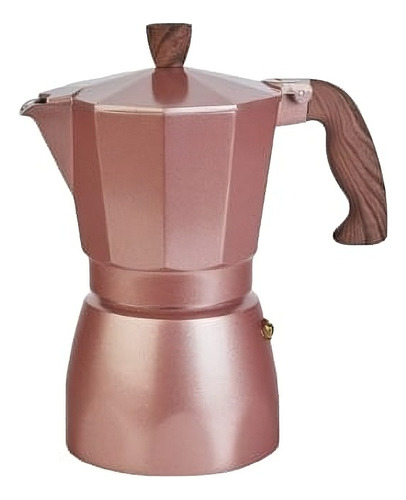 Cafetera Tipo Italiana Expreso Aluminio Rose Golden 6 Tazas