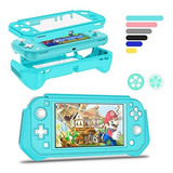Funda Protectora Para Nintendo Switch Lite Color Azul Cielo