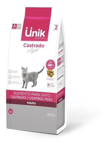 Unik Gato Castrado Bolsa X 2kg 