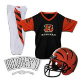 Uniforme Casco Jersey Disfraz Nfl Cincinnati Bengals Niños