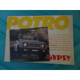Folleto Auto Maruti Potro Gypsy Jeep 4wd 4x4 Manual