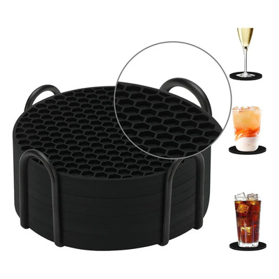 8 Posavasos Extra Grande 10cm Silicon Antideslizante Soporte | Meses sin interés