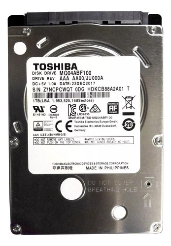 Disco Duro Interno Toshiba Hdd 1 Tb