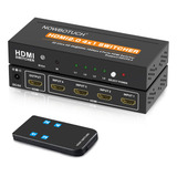 Nowbotuch 4 K60hz 4x1 Hdmi 2.0 Interruptor Selector Hdmi 4 P