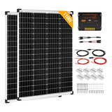 Mobi Outdoor Kit De Panel Solar De 220 W, 12 V/24 V Con 2 Pa