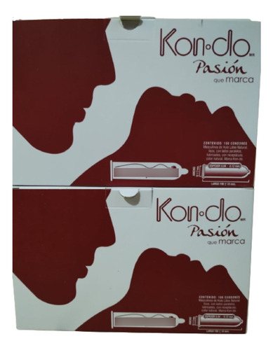 200 Condones Kondo-pasion Preservativo Masculino Lubricados 