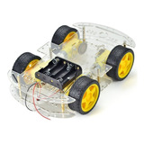 Kit Chasis Auto Robot 4wd Ruedas Motores Arduino Comaptible