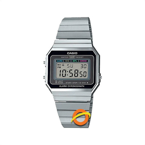 Reloj Casio Unisex Acero Retro Vintage A700w-1a Digital
