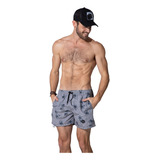 Malla Short De Baño Hombre Estampado Palmeras Bilbao 24412