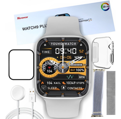 Relogio Smartwatch W99+ Amoled Feminino Masculino Nfc Gps