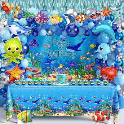 Decoraciones De Sea Party 98pcs, Los Suministros De La Fiest