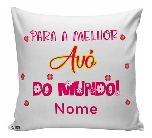 Almofada Decorativa Para Sala Com Nome Personalizado, Para