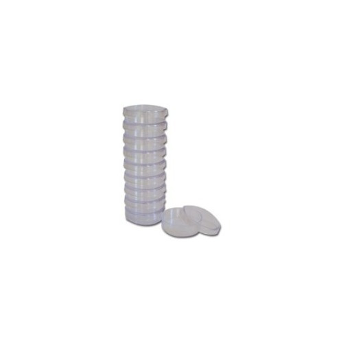 Caja Petri Plastico Desechable Esteril 60 X 15 Mm Con 50 Pzs