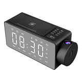 Reloj Despertador De Proyección Altavoz Bluetooth Carg...