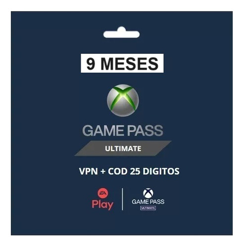 Xbox Game Pass Ultimate Assinatura 9 Meses Código Descrição