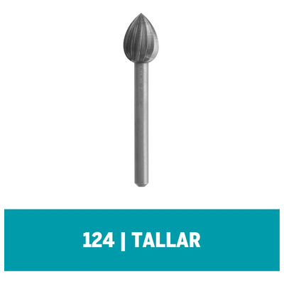 Fresa De Tallado De Punta Llama De Fuego De 7,9mm Dremel
