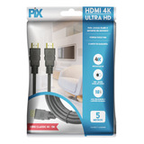 Cabo Hdmi Serie Classic 2.0 4k Hdr 19p 5 Metros