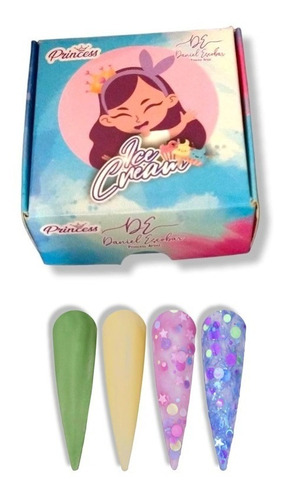 Colección De Acrílicos Ice Cream 4pzs Princess