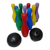 Juego Bolos Niños Bowling Plastico 10 Pinos + 2 Bolos