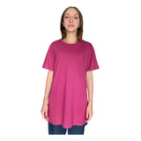 Remeron Oversize Vestido Corto Mujer Lisos Algodon Premium