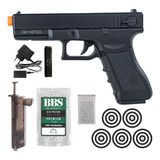 Pistola Airsoft Elétrica Glock Cm30 6mm Kit Rápido Rajada