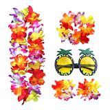 Conjunto De Disfraz De Hawaiano Diadema De Playa Ropa De