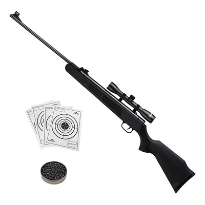 Rifle Beeman Black Bear Cal. 5.5 + Mira+diábolos Negro 5.5 Mm | Meses sin interés