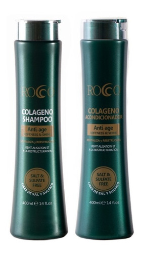 Rocco® Shampoo + Acondicionador Colageno Sin Sal 400ml