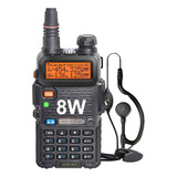 Kit 8 Handy Baofeng Uv5r 8w Bibanda Radio Walkie Talkie Vhf Uhf + Auricular Manos Libres