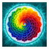 Artesanato Pintura Diamante Diy 25x25 - Mandala Colorida